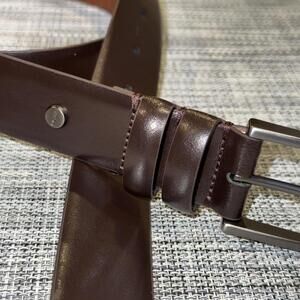 Boconi  Leather Belt In Dark Brown  Color Size 44